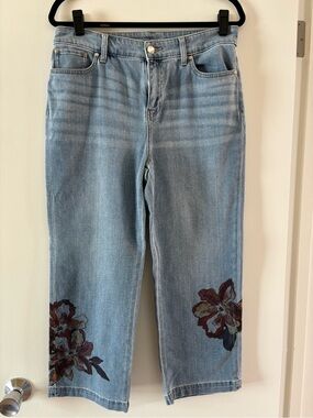 Chico's Light Blue Cropped Jeans